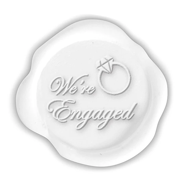 We're Engaged Wax Seal Stamp #5068 -USA Handcrafted - Image 2