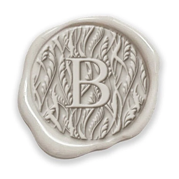 Whispers Single Initial Adhesive Wax Seals #7508a Bundle with Stamp - Image 2