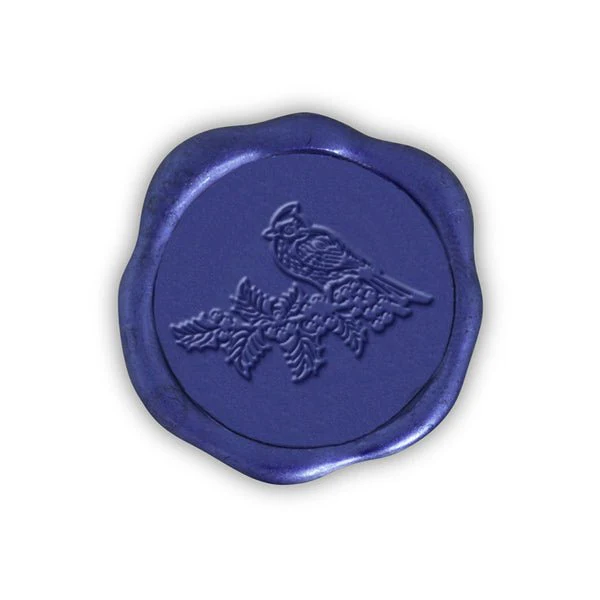 Winter Cardinal Adhesive Christmas Wax Seal Stickers 8PK - Hand Pressed 1 1/4" - Image 8