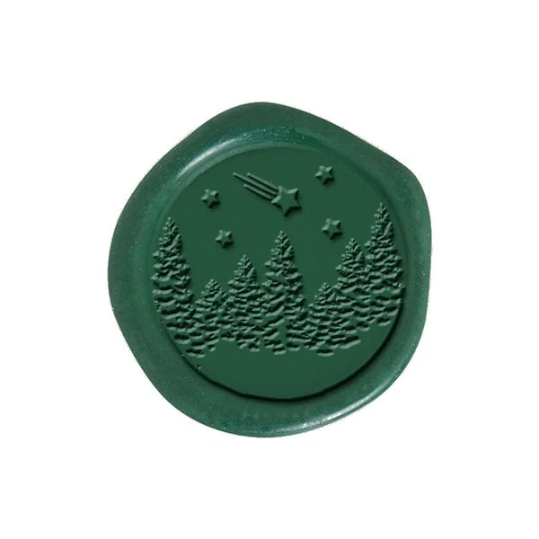 Winter Wonderland Adhesive Christmas Wax Seal Stickers 8PK - Hand Pressed 1 1/4" - Image 10