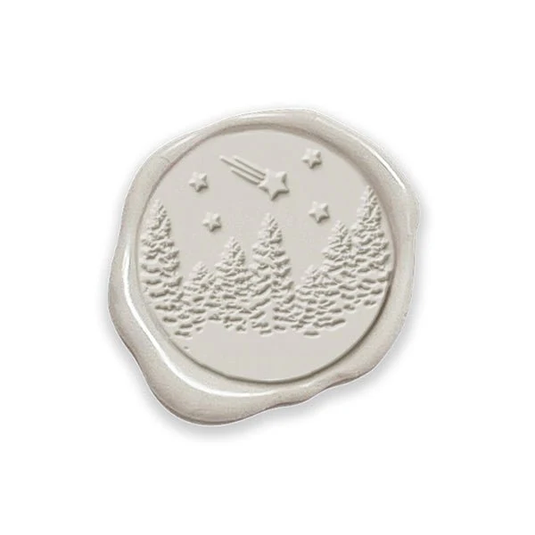 Winter Wonderland Adhesive Christmas Wax Seal Stickers 8PK - Hand Pressed 1 1/4" - Image 11