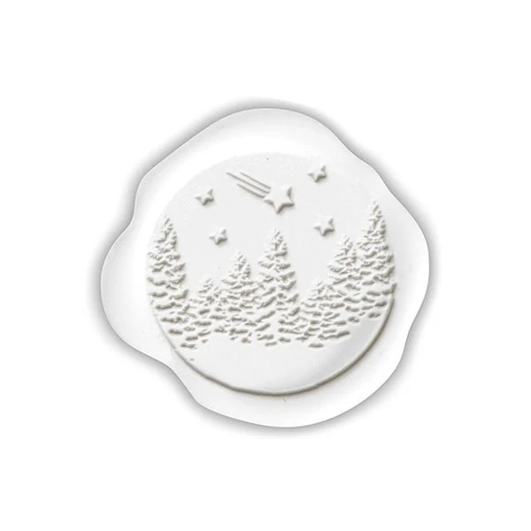 Winter Wonderland Adhesive Christmas Wax Seal Stickers 8PK - Hand Pressed 1 1/4" - Image 12