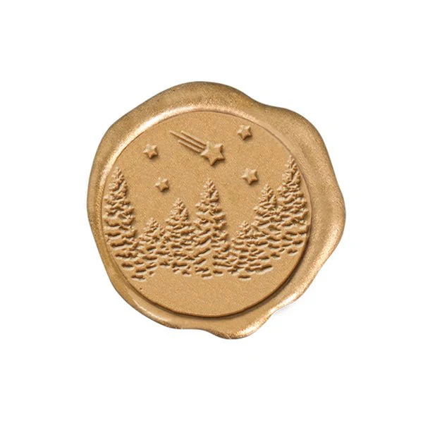 Winter Wonderland Adhesive Christmas Wax Seal Stickers 8PK - Hand Pressed 1 1/4" - Image 5