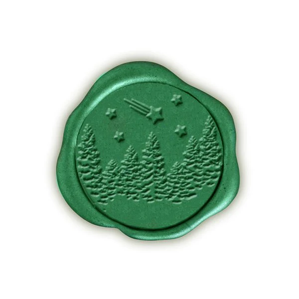 Winter Wonderland Adhesive Christmas Wax Seal Stickers 8PK - Hand Pressed 1 1/4" - Image 8