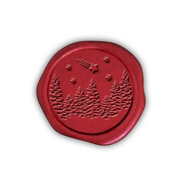 Winter Wonderland Adhesive Christmas Wax Seal Stickers 8PK - Hand Pressed 1 1/4" - Image 9