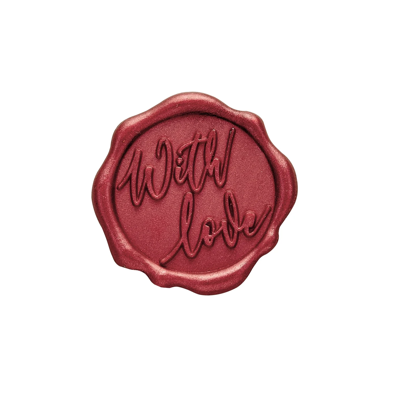 With Love Adhesive Wax Seal Quick-Ship Stickers 25PK - Image 3