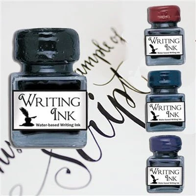 Writing Calligraphy Ink-Desktop square bottle with wax seal screw cap - Image 3