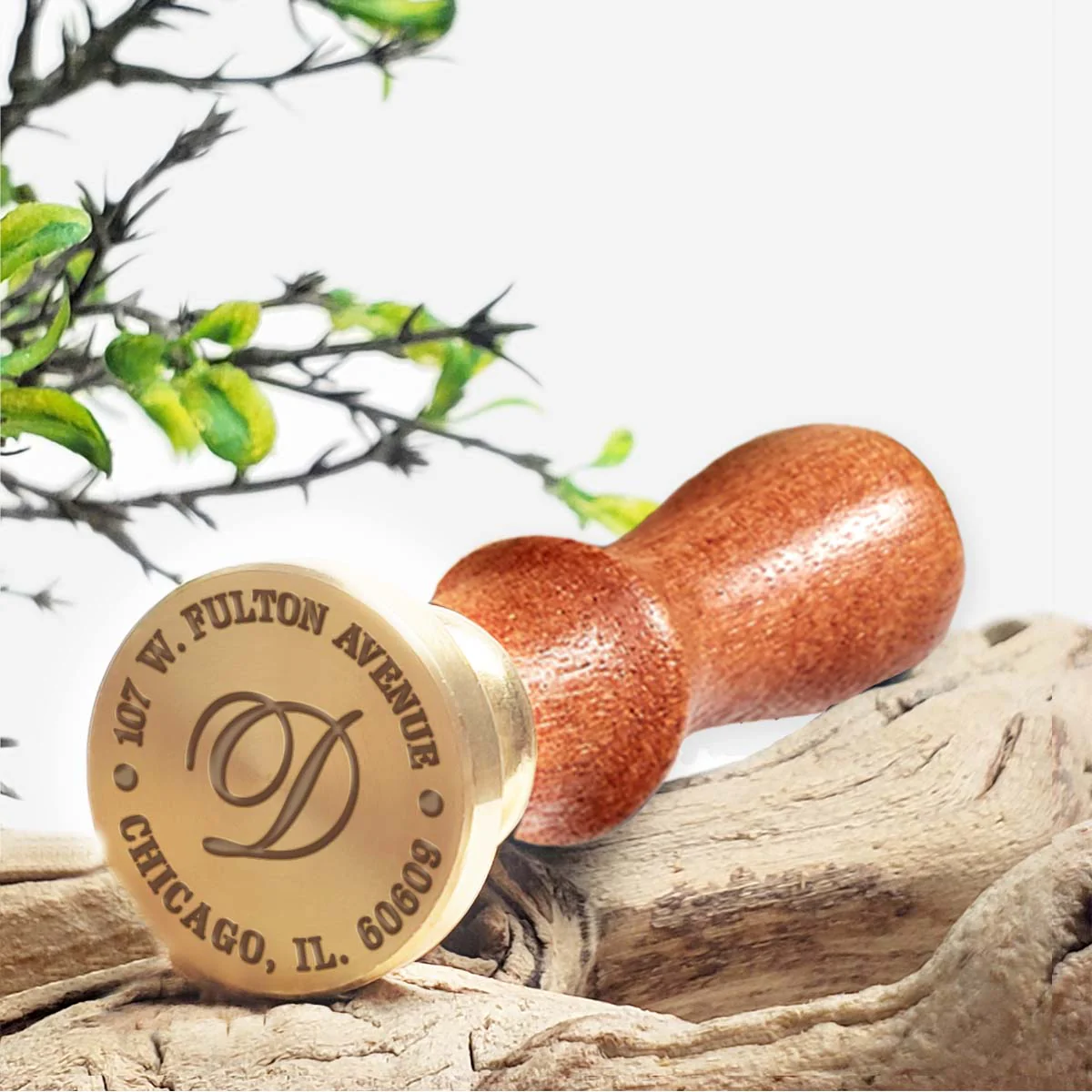 Your Address Custom Wax Seal Stamp-Rosewood Wood Handle(10 design choices) - Image 6