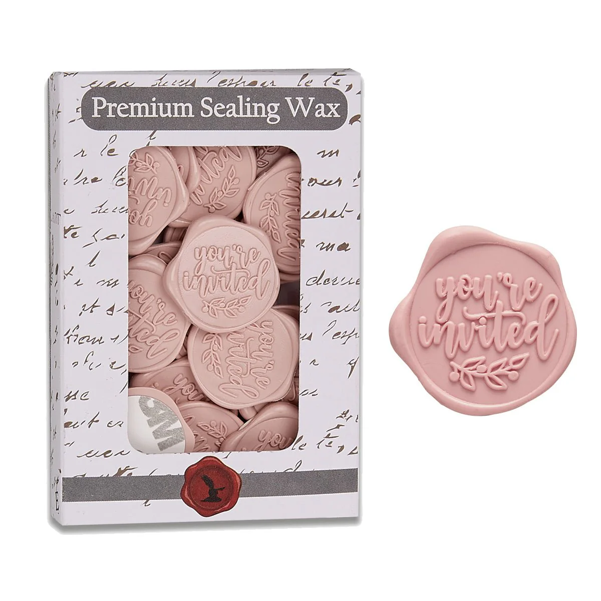 You're Invited Adhesive Wax Seal Quick-Ship Stickers 25PK-6 Colors - Image 5