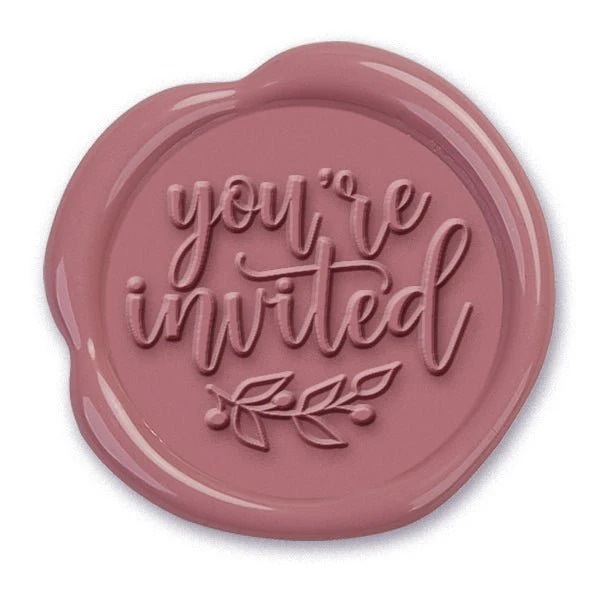 You're Invited Hand Pressed Adhesive Wax Seals #5067PNS - Image 2